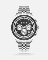 ساعة براء الرجالية من الستيل بلون فضي