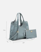 شنطة نسائية كلاسيك بلون أزرق