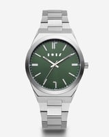 ساعة مشعل الرجالية ستيل بلون فضي