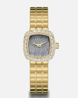 ساعة نسائية بسير ستيل باللون الذهبي