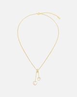 سلسال نسائي بلون ذهبي بتصميم مميز