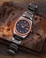 ساعة هتان الرجالية من الستيل بلون فضي