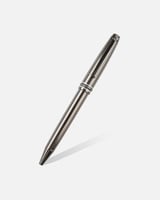 قلم رجالي بتصميم أنيق بلون أسود وفضي