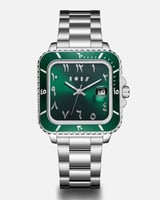 ساعة أصيل الرجالية ستيل بلون فضي