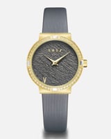 ساعة سحاب النسائية بلون رمادي