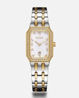 ساعة البيلسان باللون الفضي والذهبي