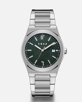 ساعة سلمان الرجاليه باللون الفضي