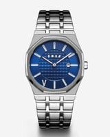 ساعة الفيصل الرجاليه باللون الفضي