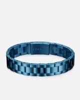 إسورة من المعدن بلون أزرق بتصميم عصري