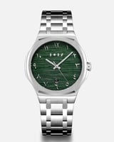 ساعة حَامد الرجالية باللون الفضي