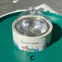 صحن ستيل بغطاء شفاف رمضاني