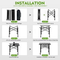 طاولة لون خشبي قابلة للطي كبيرة للرحلات