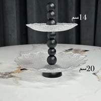صحن تقديم اكريلك واسود دورين