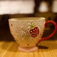 كوب الفاكهة ( فراولة )