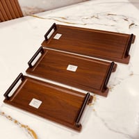 صواني خشب انيقة ثلاث احجام