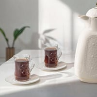 طقم فناجين بيالات شاي روز موديل 132