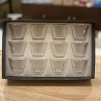 طقم فناجين قهوة شفافة 12 قطعة