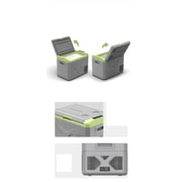 ثلاجة سيارة ثلاجة رحلات المقاس ٥٥ لتر قسمين قوة 60...