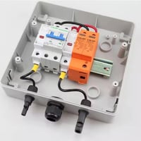 صندوق تجميع الطاقة الشمسية بقواطع ac و dc و مانع ص...