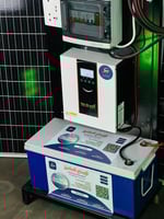 محطة طاقة شمسية متكاملة 2000 واط - ببطارية 200 امب...