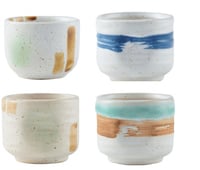 مجموعة أكواب حجم 50 مل طراز ياباني فاخر