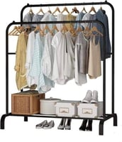 علاقة ملابس مع رف احذية