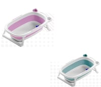 بانيو اطفال قابل للطي اللون الازرق