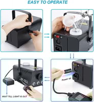 جهاز بخار حفلات +اضائة +ريموت