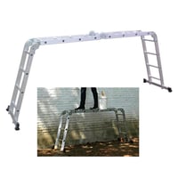سلم المنيوم قابل للطي 24درجة 6.70متر