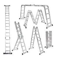 سلم المنيوم قابل للطي 24درجة 6.70متر