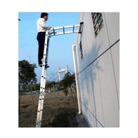 سلم المنيوم قابل للطي 24درجة 6.70متر