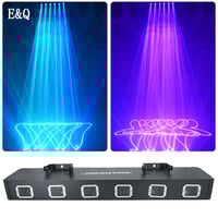 اضائة ليزر حفلات 6 عدسات مستطيل 7 الوان