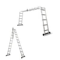 سلم المنيوم قابل للطي 20درجة 5.70 متر