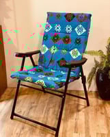 كرسي رحلات قماش شعبي