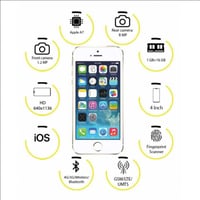 جوال ايفون iPhone 5S 16GB 4G ذهبي