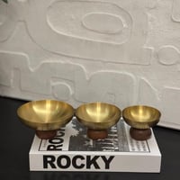 صحن استيل بقاعده خشب