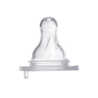 حلمة سيليكون قياسية (م)، بطاقة ٢ قطعة.