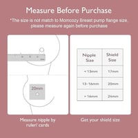 واقي حلمة سيليكون من Momcozy - مقاس 20 مم (متوسط)