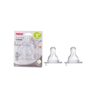 حلمة للزجاجات ذات الفوهة الواسعة (مقاس L)، عبوة من...