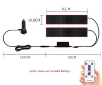 سنتمتر LED 16.6 x 70 قطعتين
