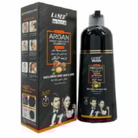 شامبو صبغة شعر بزيت الارجان من ليزر وايت - اسود طب...