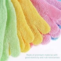 قفازات حمام مقشرة للجسم مكونة من 2 ازواج