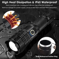 مصباح معدني كاشف فائق السطوع P90 , بطارية باستطاعة...