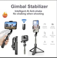 مثبت جيمبال R15 للهواتف الذكية مع عصا سيلفي بلوتوث...