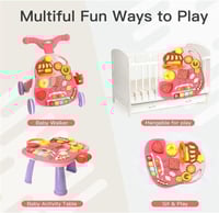 مشاية اطفال مع لوحة انشطة تعليمية مبكرة، 2 في 1 ,...