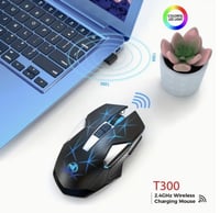 فأرة الألعاب اللاسلكية HXSJ 2.4G هي فأرة حديثة ومب...