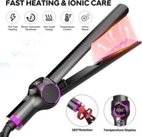 مكواة فرد وتجعيد الشعر 2 في 1