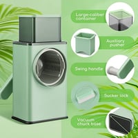 قطاعة الخضار و مبشرة الجبن الدوارة , 3 مستويات للت...