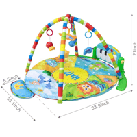 مفرش ألعاب اطفال دائري مع بيانو, مساحة آمنة لطفلك...