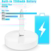مروحة AICase Stand Fan قابلة للطي مع بطارية 7200mA...